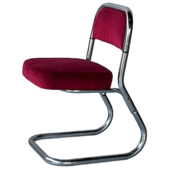 Jaren 70 Eetkamerstoel Vintage Eettafelstoel Retro Rood image 1