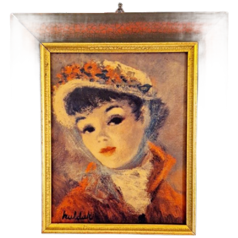 Cherry Jeffe Huldah Dame In Lijst Vintage image 1