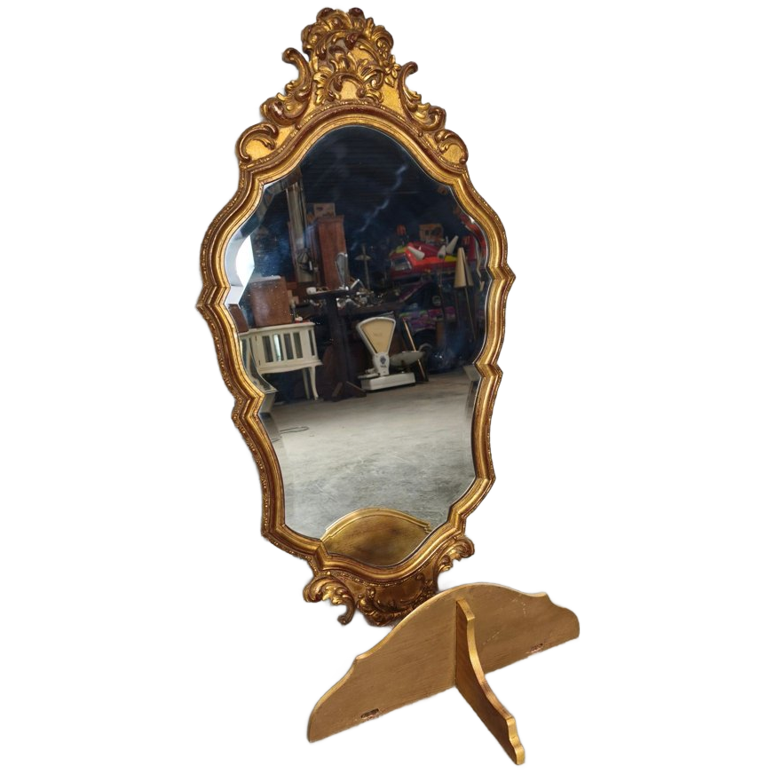 Kleine Venetiaanse spiegel met wandplank / console (2) - - Catawiki