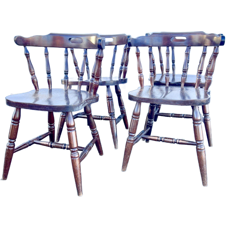 Set Van Vier Stevige Cafestoelen image 1