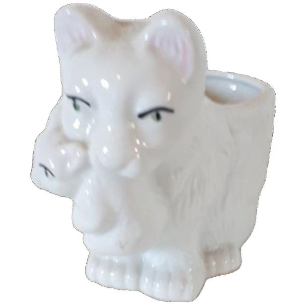 Retro Bloempot Poes Potje Jaren 70 Bloempotje image 1