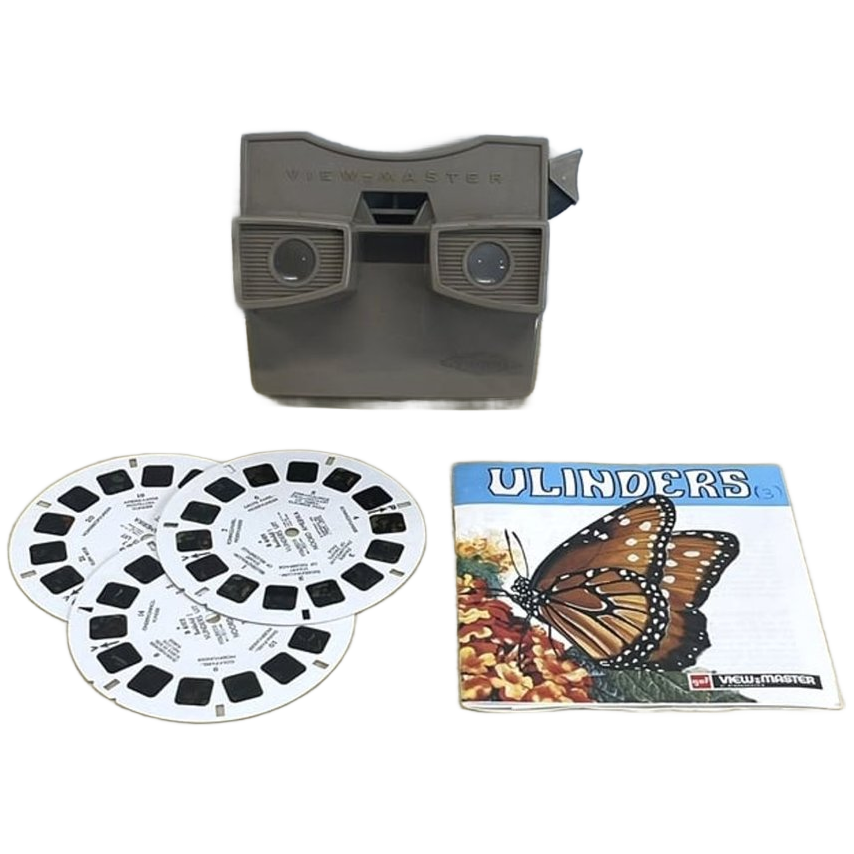 Vintage View-master & 3 Butterfly Plaatjes Vintage Retro image 1