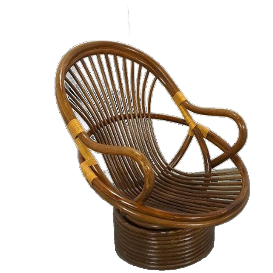 Rotan Manou Draai Stoel image 1