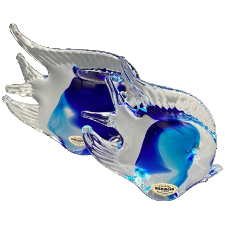 Set Vissen Kristalglas Kisslinger Tirol Blauw image 1