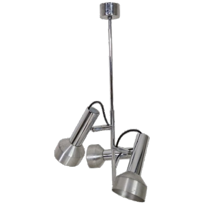 Mooie Jaren 70 Design Lamp Met 3 Spots image 1