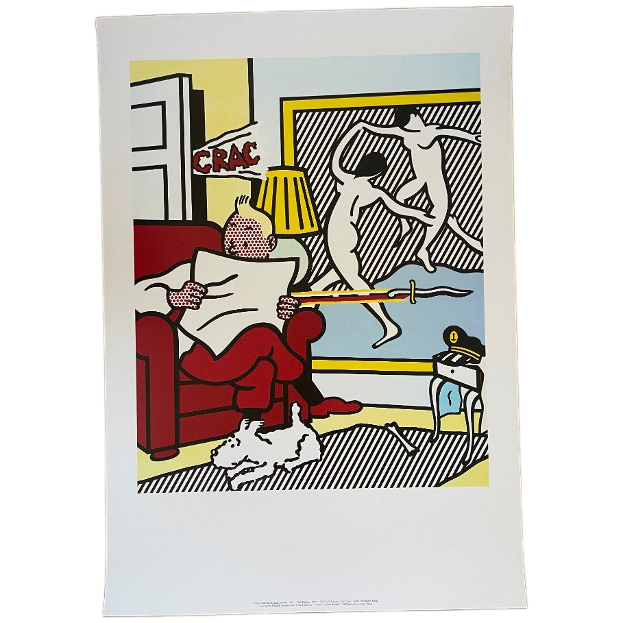 Roy Lichtenstein (1923-1997), Tintin Reading, 1993, image 1