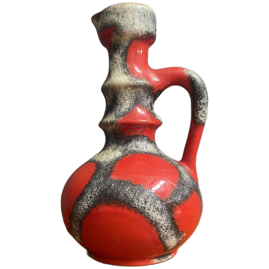 Red Fat Lava Vase By Jopeko Model 7201-21 image 1