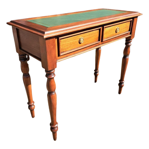 Klassieke Engelse Schrijftafel, Laptop Bureau, Desk, Sidetab image 1