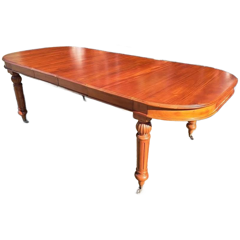 Prachtige Klassieke Ovale Houten Tafel Met Decoratieve Pote image 1