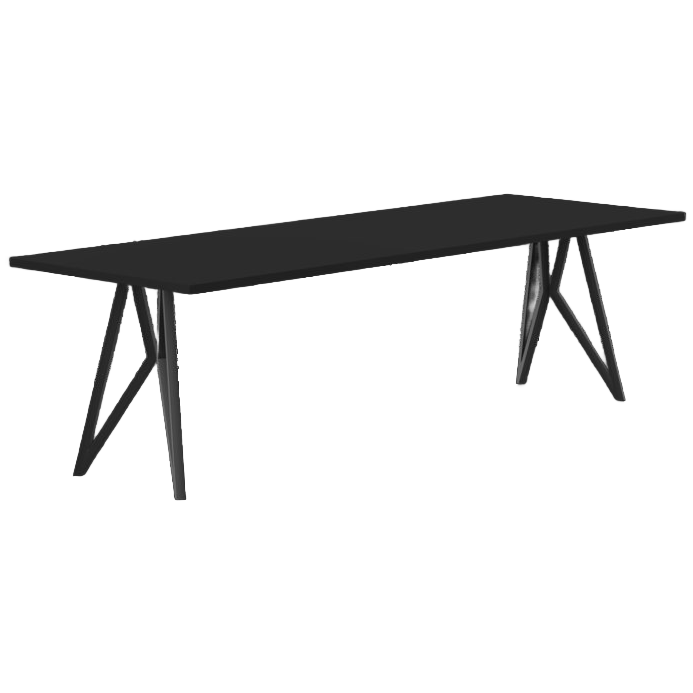 Studio Henk Eettafel Butterfly Hpl Fenix Nero Ingo 0720, Rechthoekig image 1