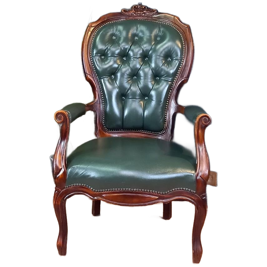 Antieke Chesterfield Dames Armfauteuil image 1