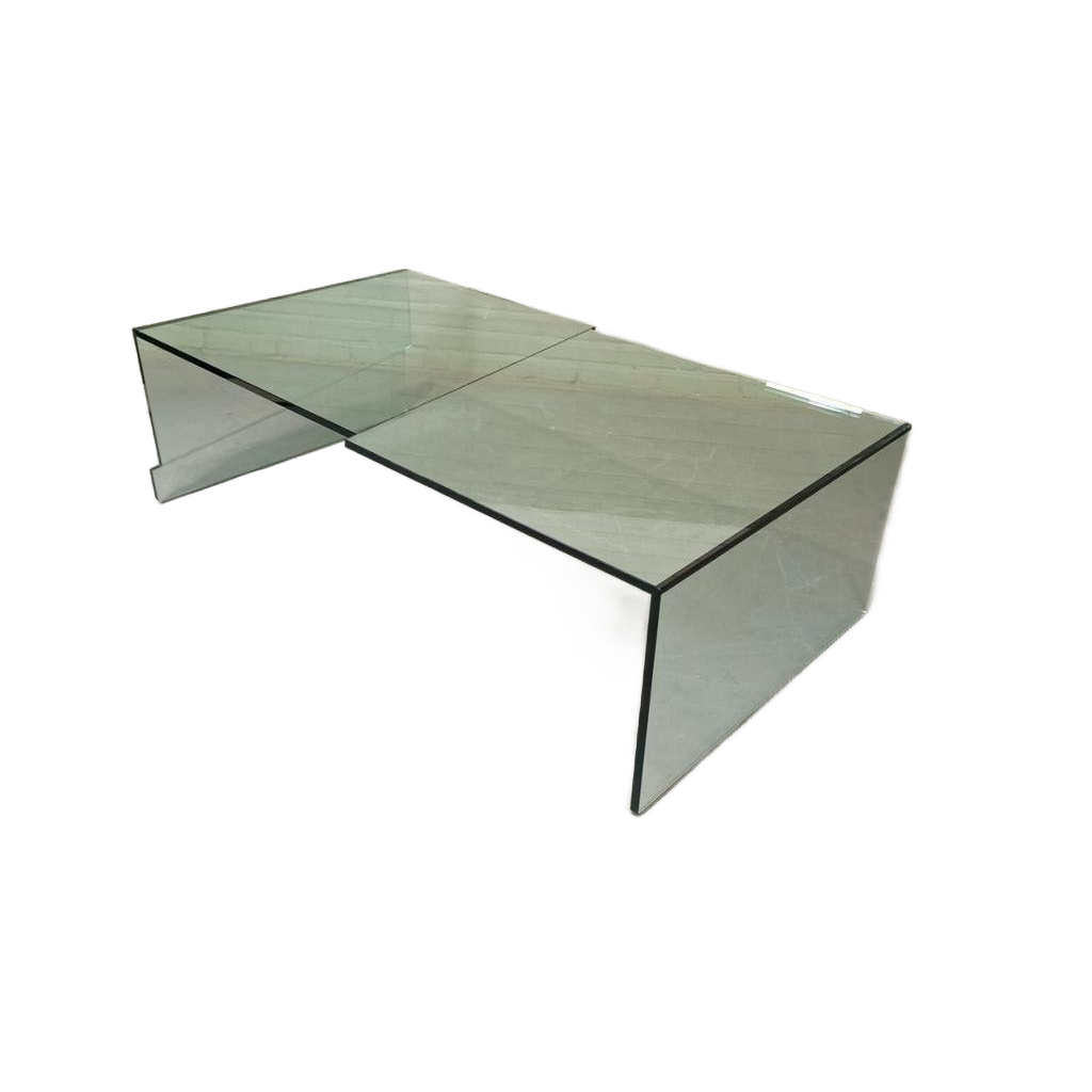 Vintage Design Glazen Salontafel, Postmoder image 1