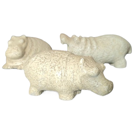 Orhan Otay Vintage Nijlpaard Sculpturen image 1