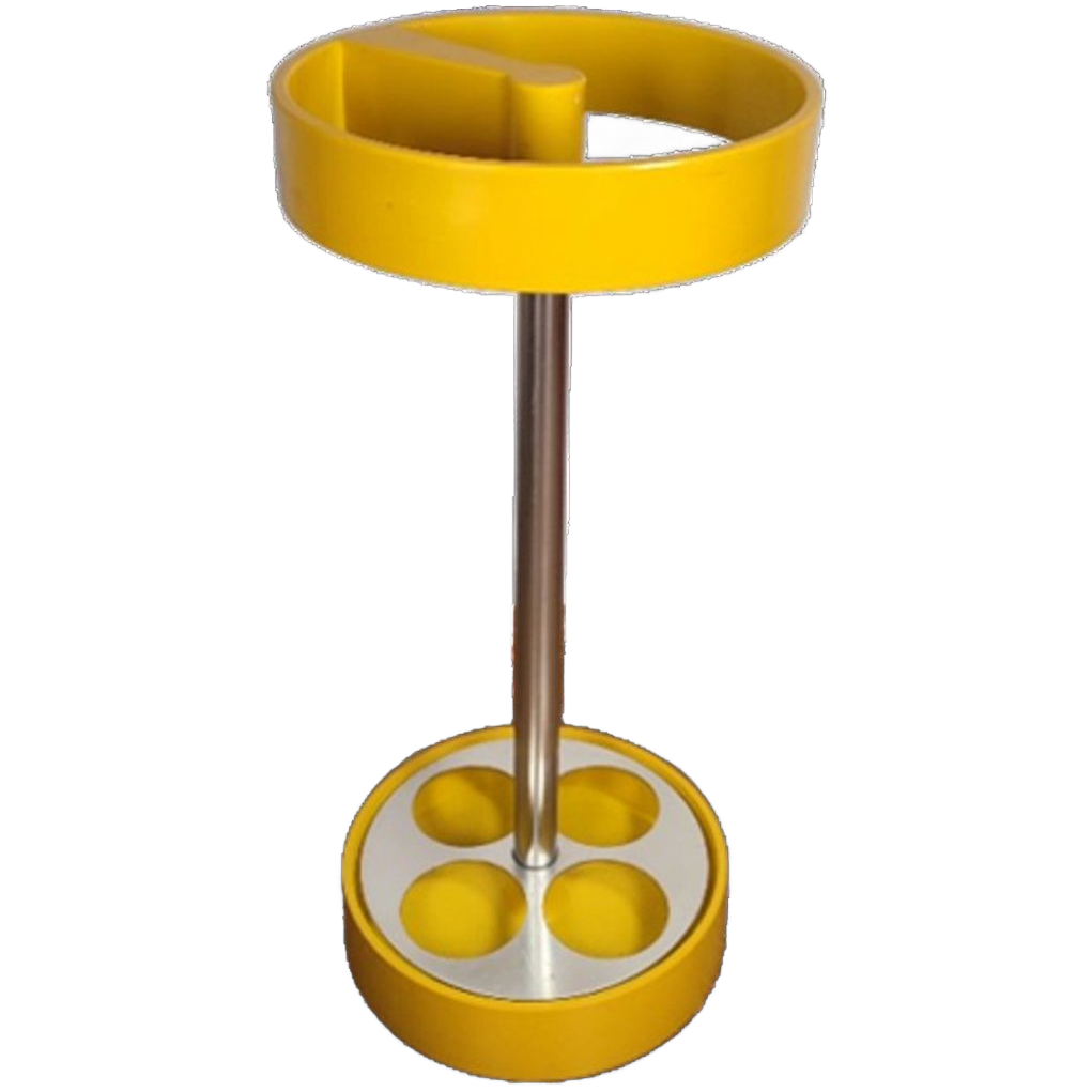 Space Age Design Paraplubak Plastic Geel Vintage Paraplu Standaard image 1