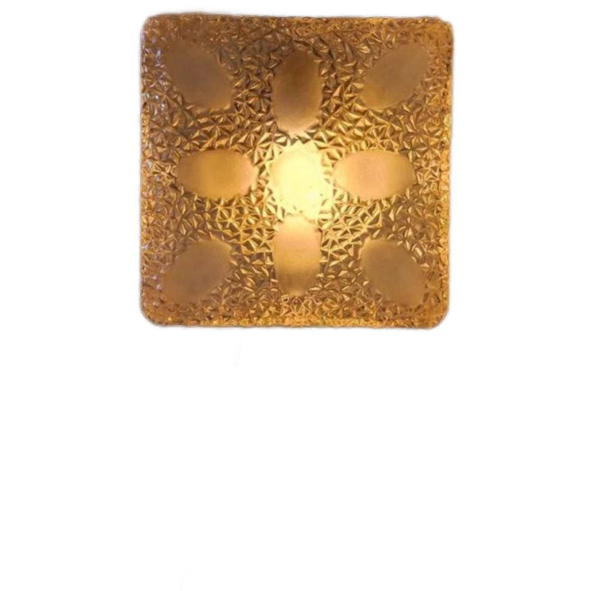 Vintage Plafonierre Of Wandlamp Glas image 1