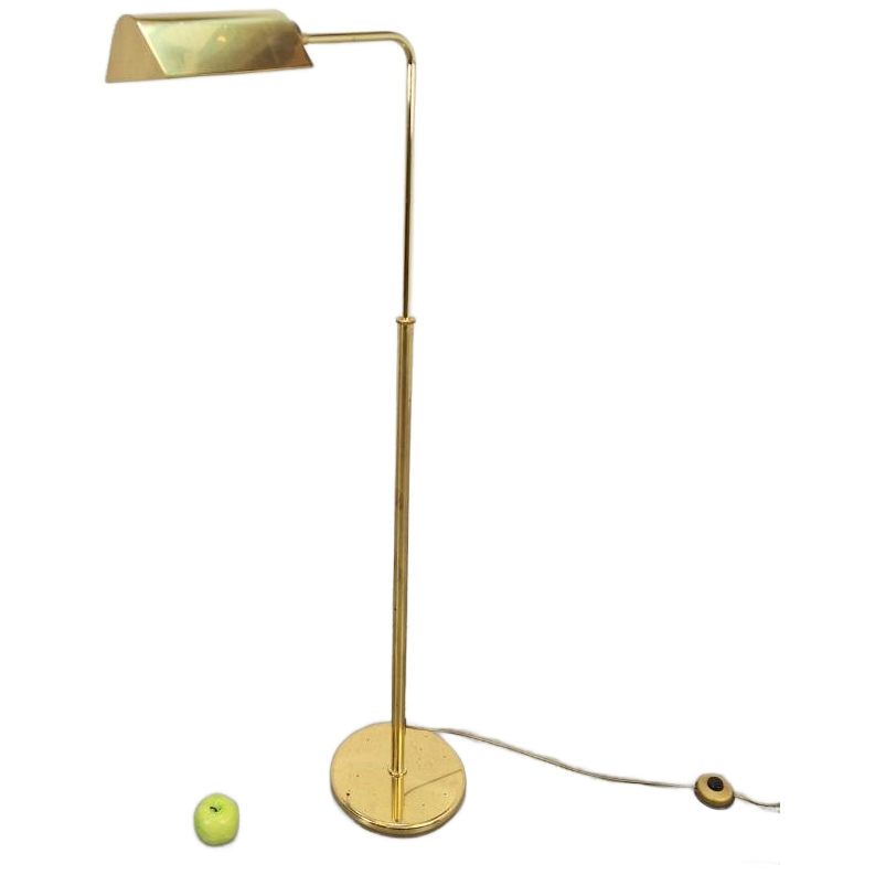 Regency Vloerlamp Messing Verstelbaar Leeslamp Italy ’70 image 1