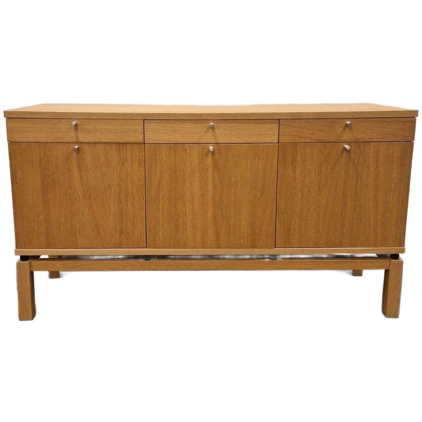 Retro Dressoir Lichtteak Berken Fineer Tv Kast Wandkast image 1
