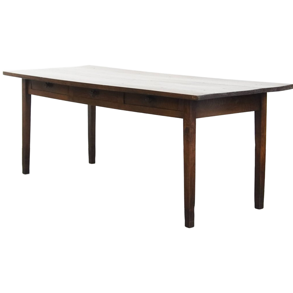 Tijdloze Antieke Vroeg 19e Eeuwse Engelse 6 Persoons Eettafel Met Een Prachtig Blad Van Notenhout image 1