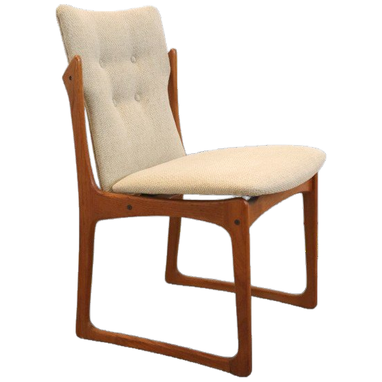 Set 4 Vamdrup Vintage Stoelen Deens Reupholstered image 1
