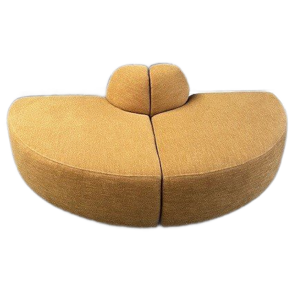 4x6 sofa – X6 Modulaire Bank Met Kwartronde Elementen In Mosterd Uni image 1