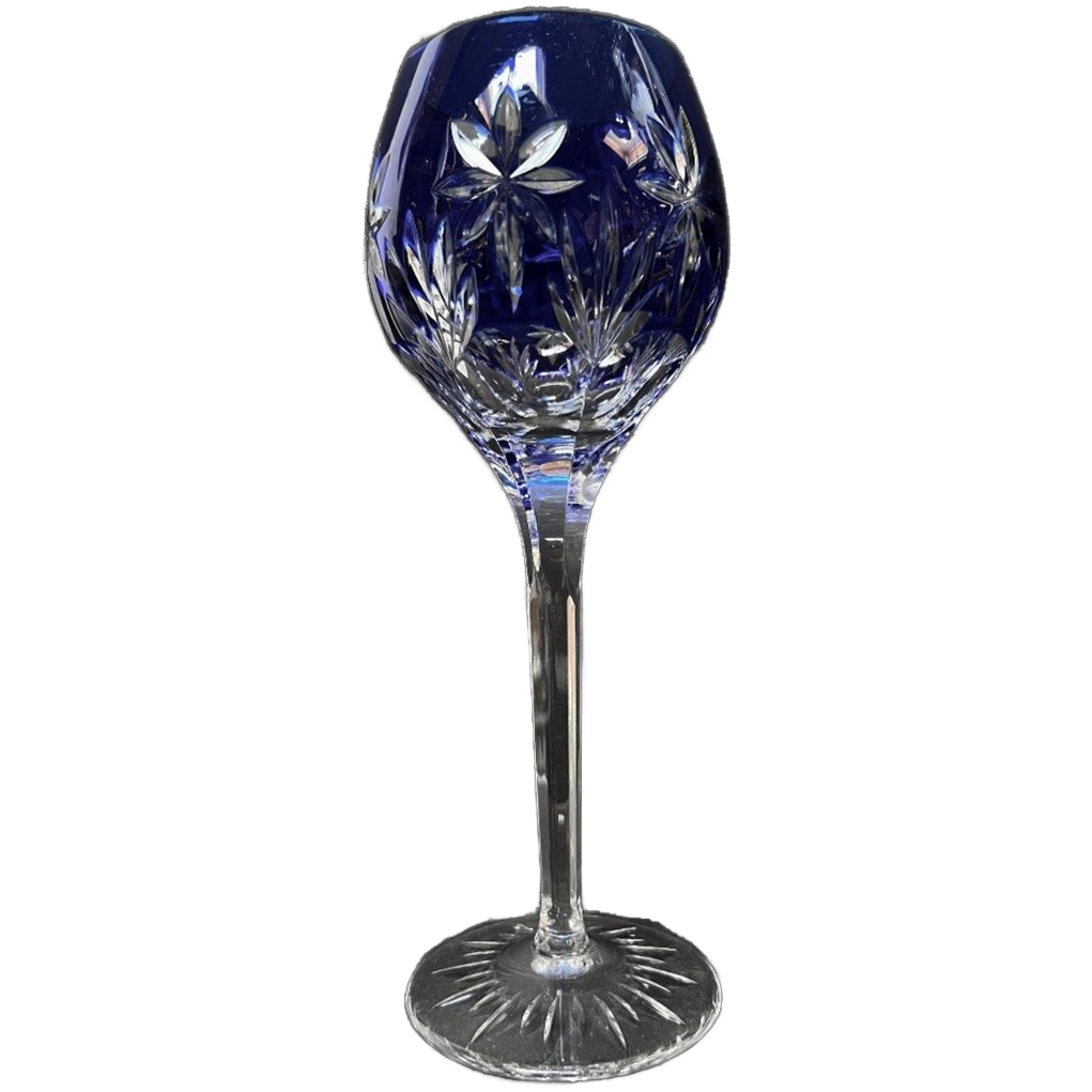 Prachtig Blauw Kristallen Wijnglas Stars Of Midnight, Ontwerp Horst Belda image 1