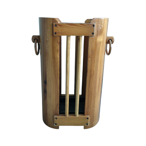 Vintage Houten Parapluhouder image 1
