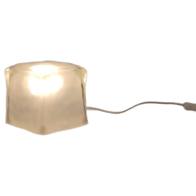 2x IKEA Iviken Ice Cube Lamp Ijsblokjes Lampen Glas Jaren 90 image 1