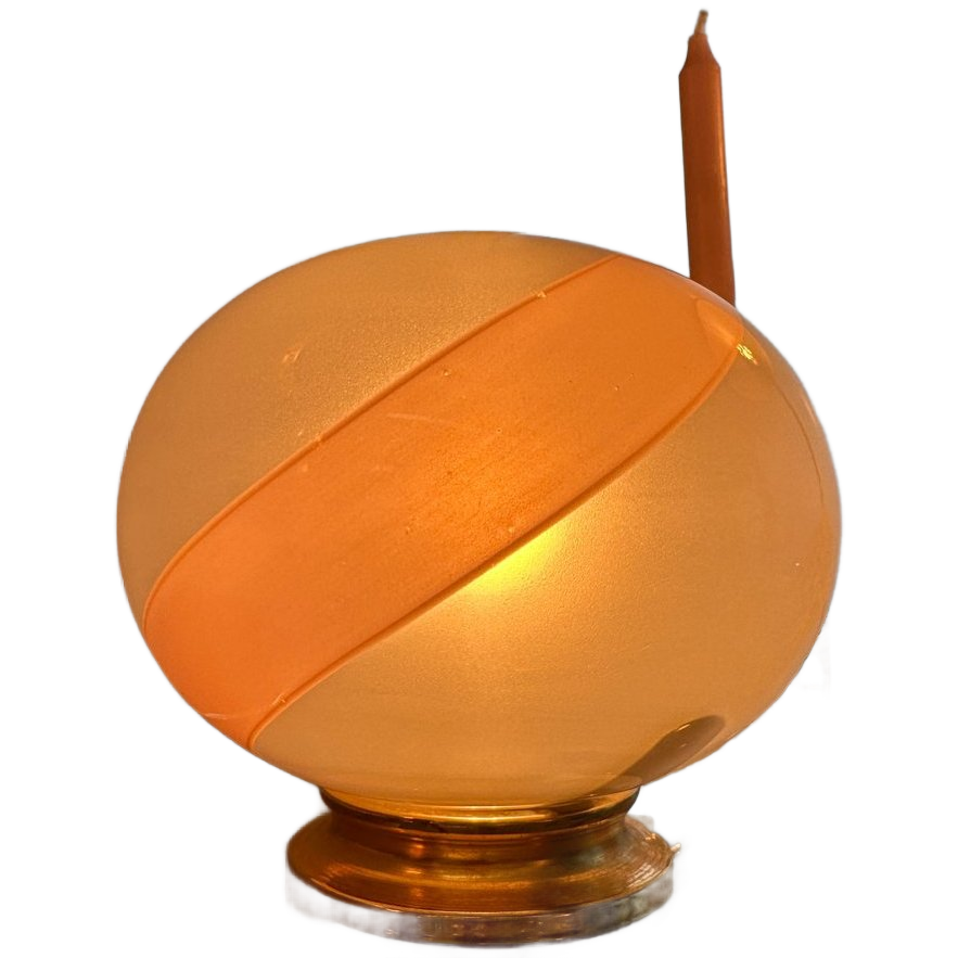 Murano Glass Pink Swirl Table Lamp image 1