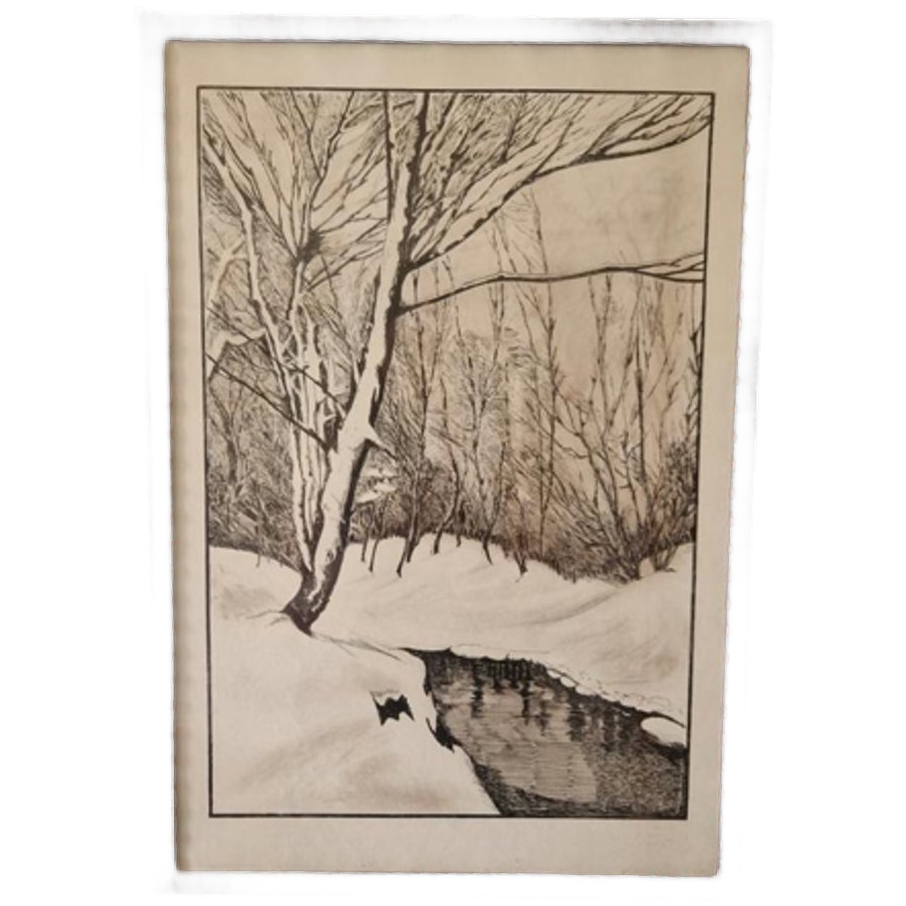 Antieke Pentekening In Lijst image 1