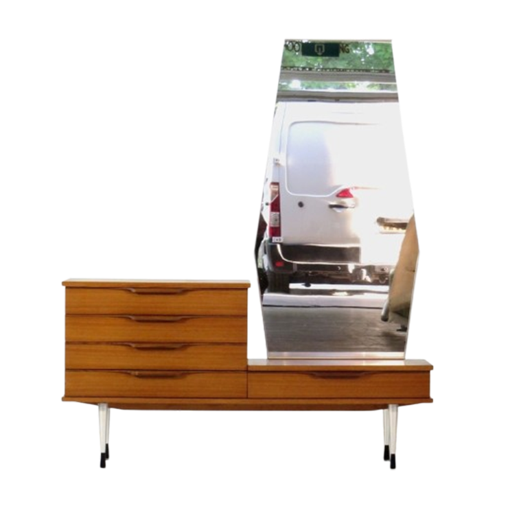Vintage Mid Century Kaptafel In Teak, 1960s image 1
