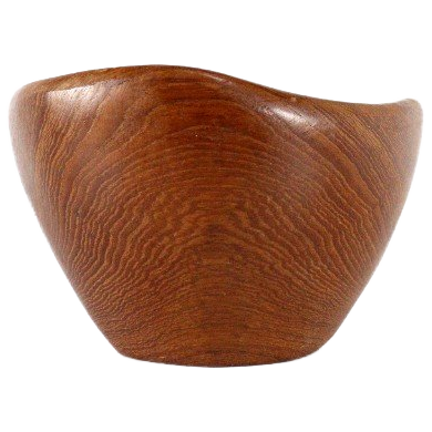 Vintage Teak Houten Schaal image 1