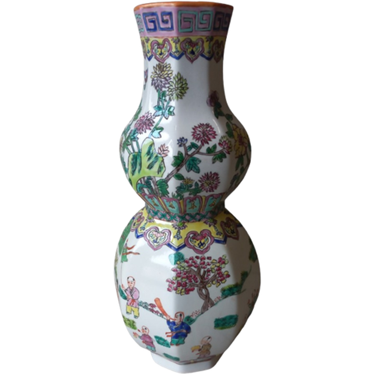 Octogonale Chinese Vaas image 1