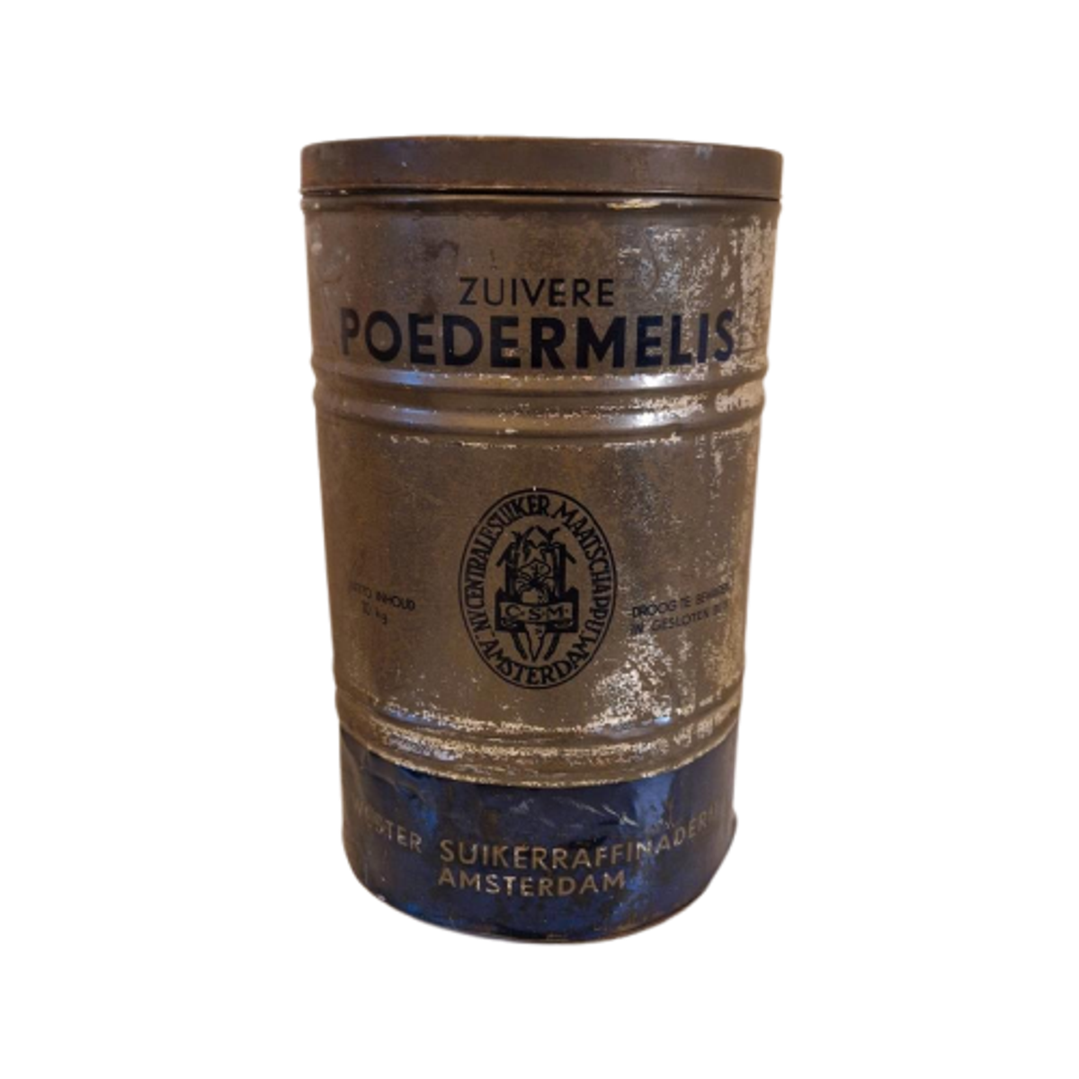 Groot Blik Amsterdam Wester Suiker Raffinaderij Poedermelis image 1