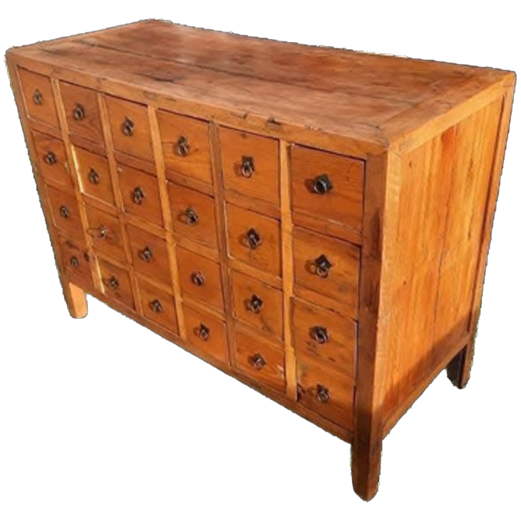 Oude Chinese Ladenkast / Apothekerskast, Dressoir image 1