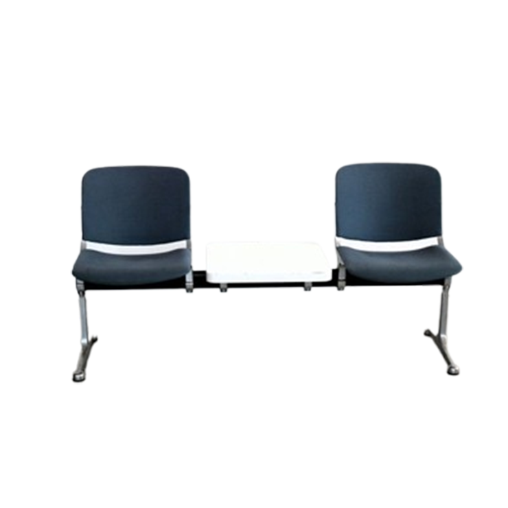 Vintage Bankje | Wachtkamerbank Met Tafel | Jaren 70 image 1