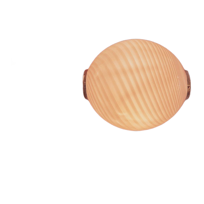 Oval Wall Or Ceiling Lamp Made Of Murano Glass image 1