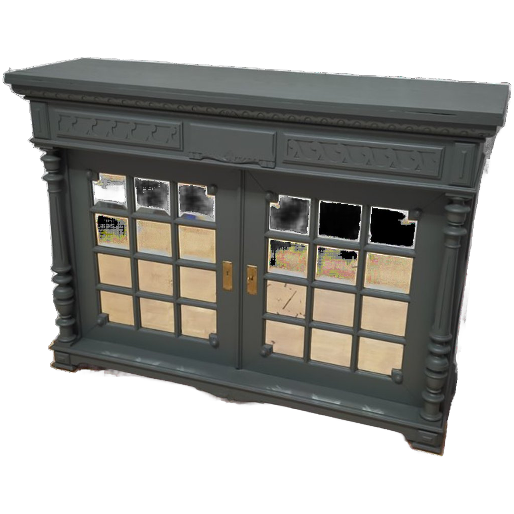 Vintage Kast Met Spiegeldeuren image 1
