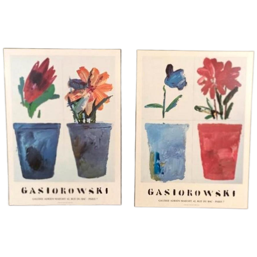 2 X Gerard Gasiorowski Franse Tentoonstellingsposter P/p/s image 1