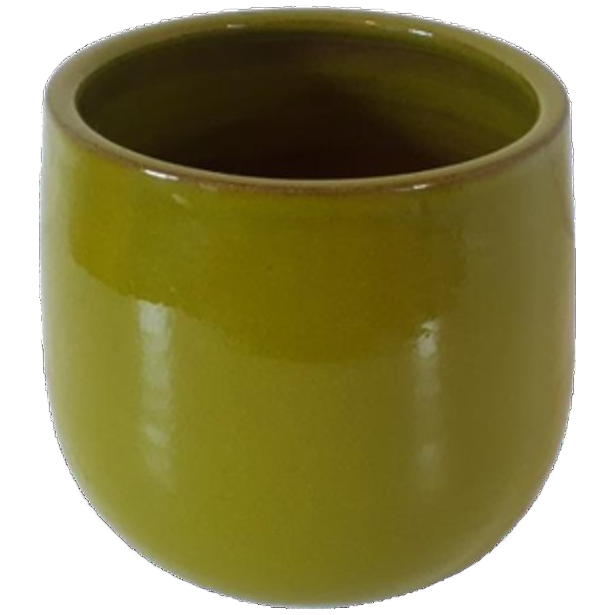 Appelgroen Keramieke Bloempot image 1