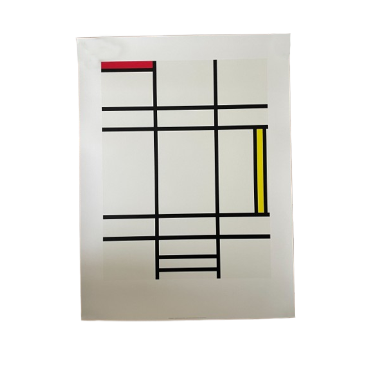 Piet Modrian (1872-1944), "composition Jaune Et Rouge".. image 1