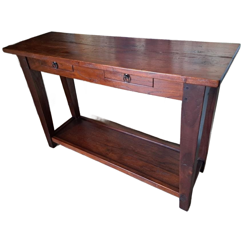 Koloniaal Teakhouten Sidetable, Wandconsole, Haltafel image 1