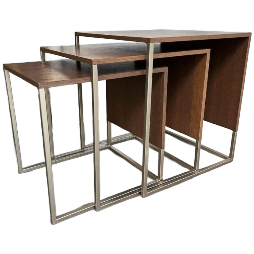 Set Van 3 Bijzettafels / Retro Salontafels / Sidetable image 1