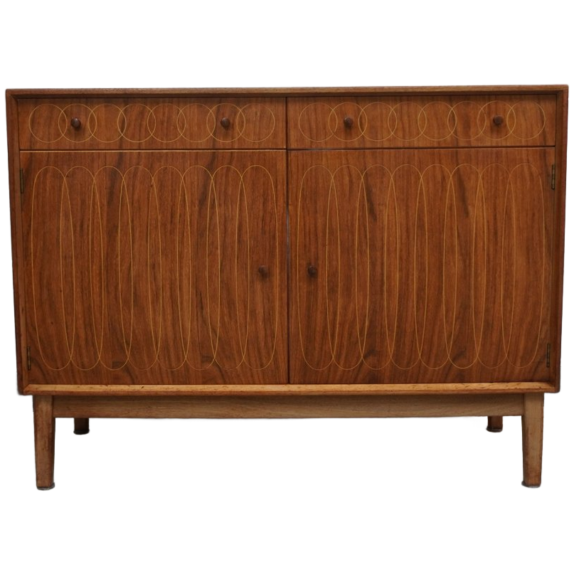 Mahogany And Indian Laurel Wood Sideboard Design By Davith Booth And Judith Ledeboer For Gordon Russel, 1953 image 1
