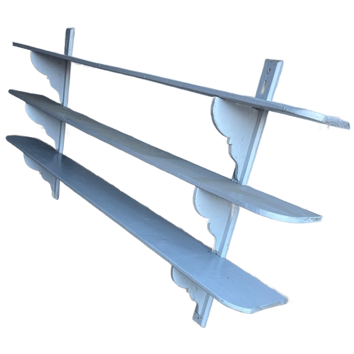 Xl Antique French Wall Rack – Industrial Style image 1