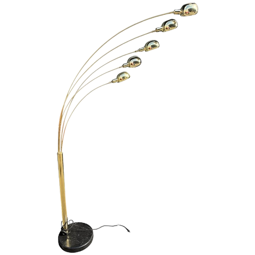 Messing Vintage Vloerlamp image 1