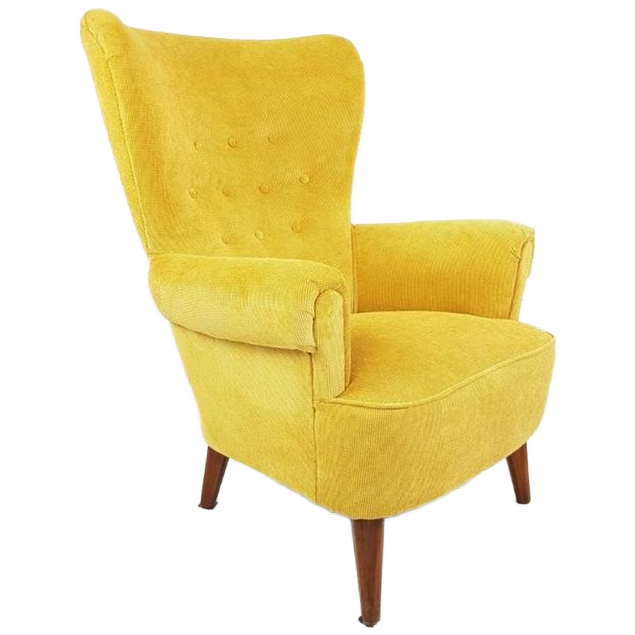 Vintage Artifort Theo Ruth Fauteuil Geel Nieuw Gestoffeerd image 1