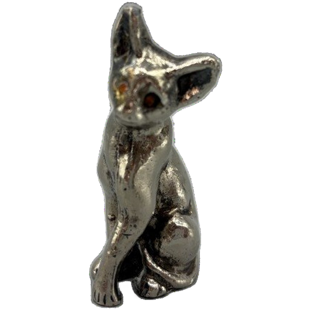 Zilveren Miniatuur Kat image 1