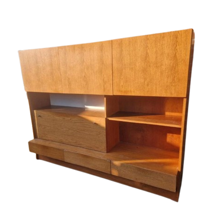 Vintage Teak Royal Board Sweden Wandmeubel Design Mid Centur image 1