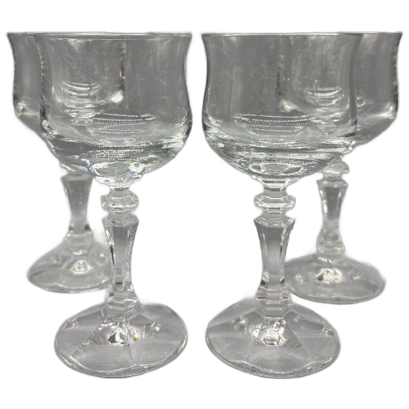 Set Kleine Wijnglazen Zwaar Kristal 4 Stuks image 1