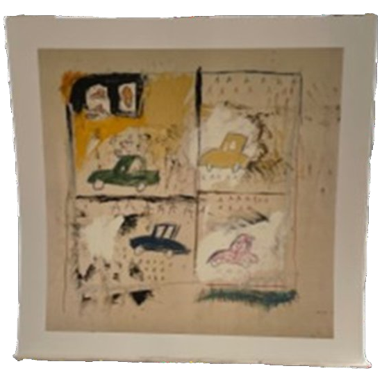 Jean Michel Basquiat, Old Cars 1981, image 1